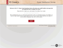 Tablet Screenshot of pfchangsfeedback.com